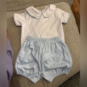 Classic Blue and White Kids Outfit